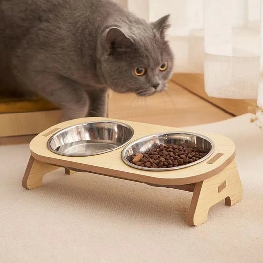 Cat and Dog Double Bowl